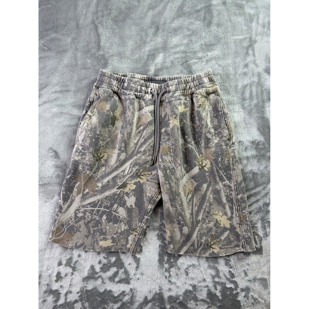 Abercrombie & Fitch AF Essentials Sweat Shorts Mens XS Gray Fleece Interior